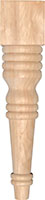 3" x 3" x 14-1/8" Tall Poplar Wood Feet (3632)