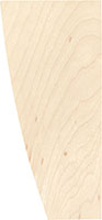 2-3/4" x 2-3/4" x 6" Tall Poplar Wood Feet (3626)