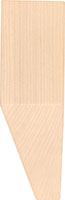 2-1/2" x 2-1/2" x 8" Tall Poplar Wood Feet (3623)
