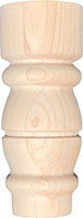 2" x 5" Tall Poplar Wood Feet (3581)
