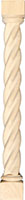 2-1/2" x 2-1/2" x 21-1/4" Tall Poplar Baluster (3515)