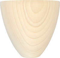 3-3/4" x 3-1/2" Tall Poplar Wood Feet (3593)