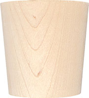 2-15/16" x 2-1/2" Tall Poplar Wood Feet (3572)