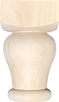 3-1/2" x 3-1/2" x 6" Tall Poplar Wood Feet (3587)