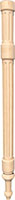 2-1/4" x 34" Tall Poplar Wood Leg (3551)