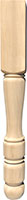 3-1/2" x 3-1/2" x 28-3/4" Tall Poplar Wood Leg (3539)