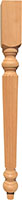 2-3/4" x 29" Tall Poplar Wood Leg (3554)