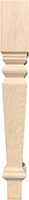 4" x 4" x 29" Hampton Poplar Wood Leg (3425)