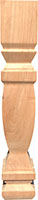 5" x 5" x 29" New England Poplar Wood Leg (3422)