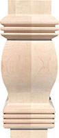 6-5/8 x 6-5/8 x 23" Poplar Hampton Base