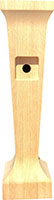 5-1/2" x 5-1/2" x 21-1/2" Tall Poplar Wood Leg (3527)