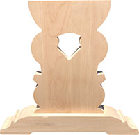 30 x 27-1/2" Poplar Tall County Base with 5" Deep
