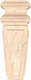 2-1/4" x 7-1/2" Tall Poplar Wood Feet (3614) 2-1/4" x 7-1/2" Tall Poplar Wood Feet (3614)